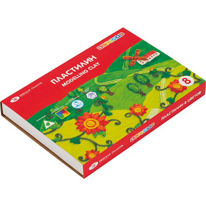 Пластилин "Цветик", 8 цветов  - 2