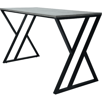 Стол письменный ALLERD GEON, черный муар, Бетон