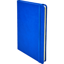 Блокнот "1818-16", А5, 96 листов, на резинке, синий