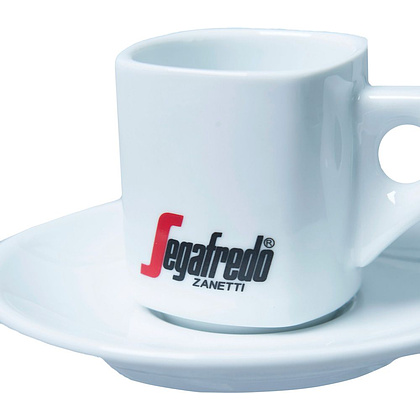 Набор "Segafredo Espresso", чашка с блюдцем, керамика, 60 мл, белый - 2