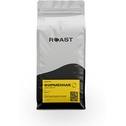 Кофе "ROAST.BY" Фирменная смесь №1, зерновой, 1 кг. 