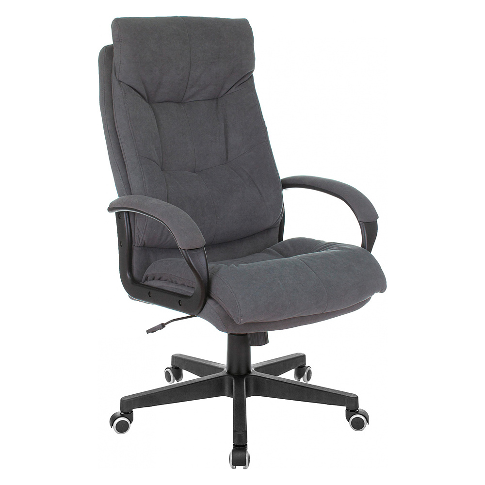 Кресло для руководителя Бюрократ CH-824 Fabric, ткань, пластик, серый