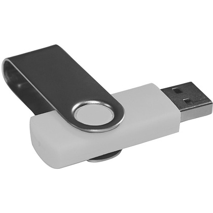 Карта памяти USB Flash 2.0 "Dot", 32 Gb, белый, серебристый - 3