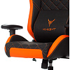 Кресло игровое "Knight Explore", экокожа, металл, черный, оранжевый - 15
