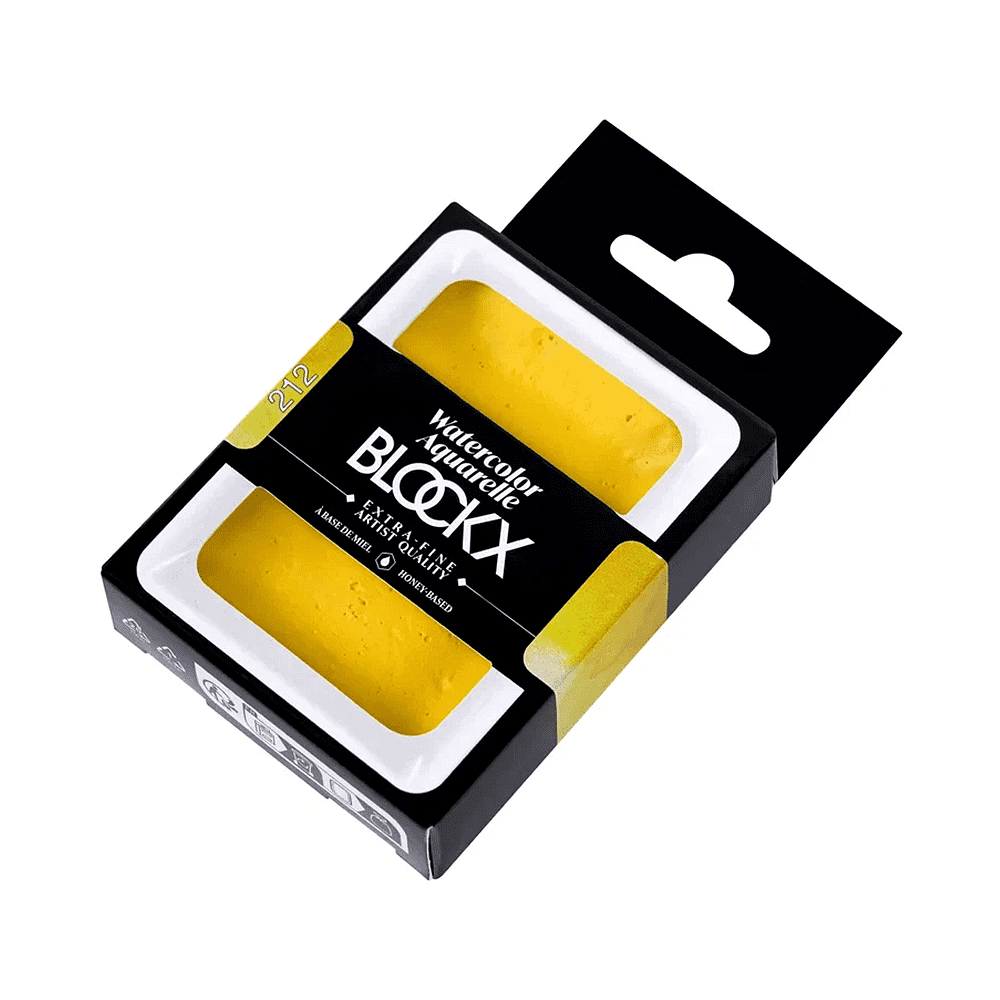 Краски акварельные "Blockx. Giant pan" 112 неаполитанский желтый, 18 мл., кювета - 2