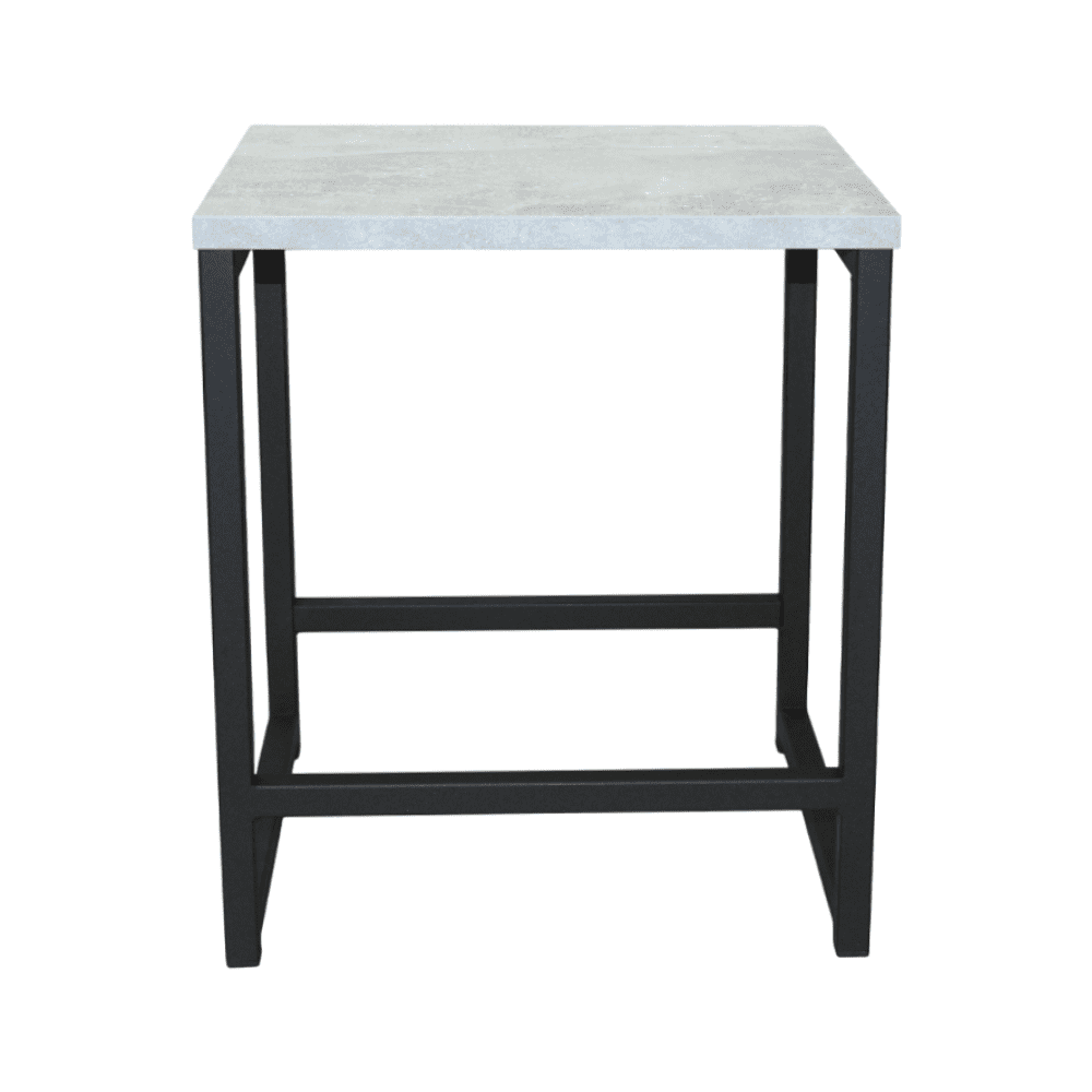 Табурет RION ALLERD, металл, ЛДСП, черный муар, Бетон - 2