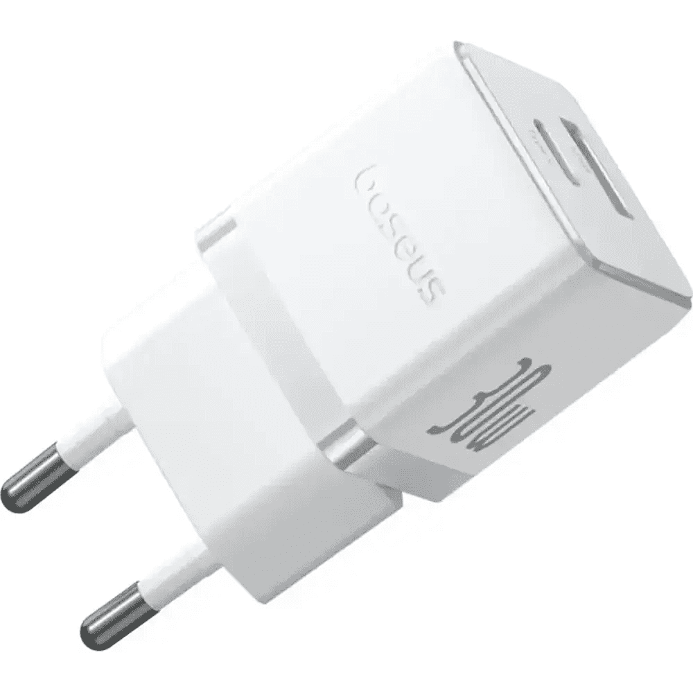 Сетевое зарядное устройство Baseus Palm C+U 30W EU, P1011160A213-01, белый  - 2