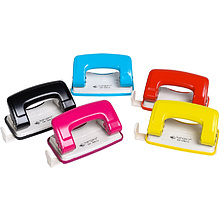 Дырокол Kangaro "DP-480G Inspiro", 12 листов, красный, бежевый