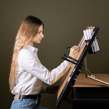 Стол для черчения и рисования "Малевичъ", бук, металл, табурет