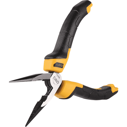 Длинногубцы Deli YS EDL2106Z, 160 мм, 2-х компонентные рукоятки - 8