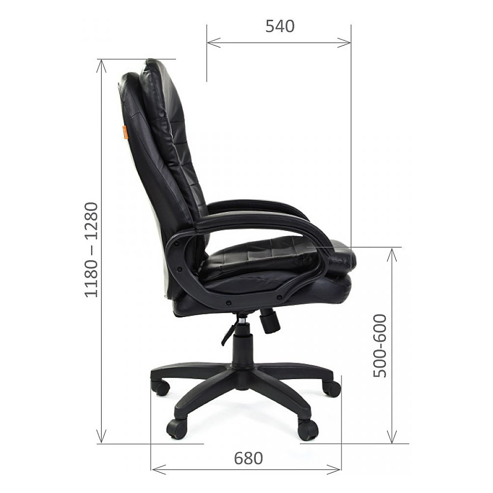 Кресло для руководителя "Chairman 795 LT", экокожа, пластик, коричневый - 3