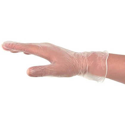 Перчатки виниловые Zaubex, одноразовые, р-р S, 100 шт/уп, прозрачный - 2