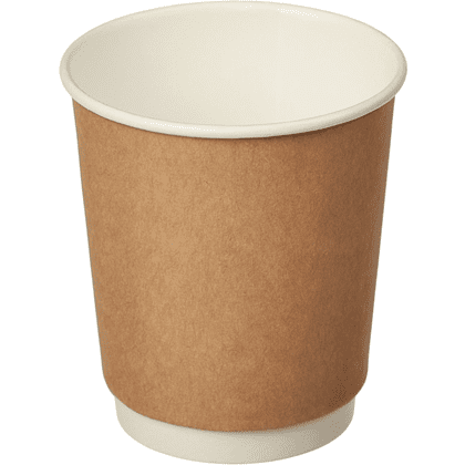 Стакан картонный, 24 шт, 250 мл, 2 слоя, крафт ECO