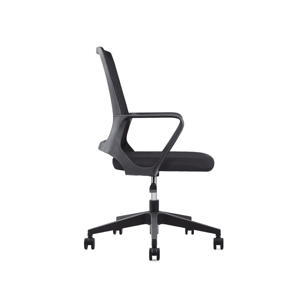 Кресло для персонала SitZone "U-0385 PL", ткань, пластик, черный, 2 шт/упак - 5