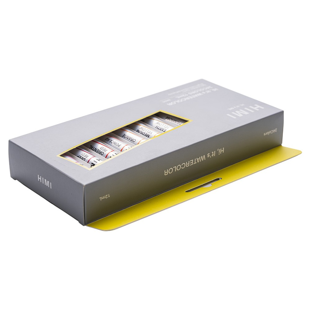 Краски акварельные "Himi Miya", 12 цветов, тубы - 9