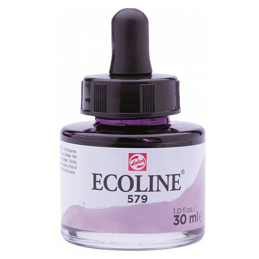 Жидкая акварель "ECOLINE", 579 фиолетовая пастельная, 30 мл
