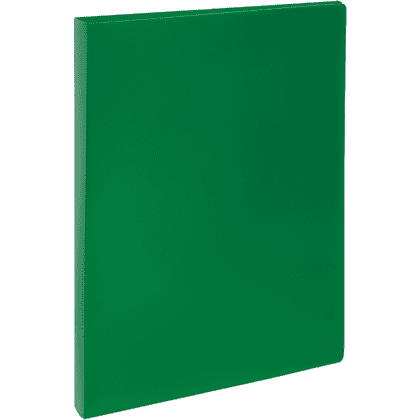 Папка "СТАММ" на 2 кольца, А4, пластик, зеленый