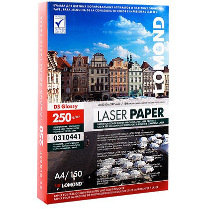 Фотобумага глянцевая для лазерной печати "Lomond", A4, 150 листов, 250 г/м2