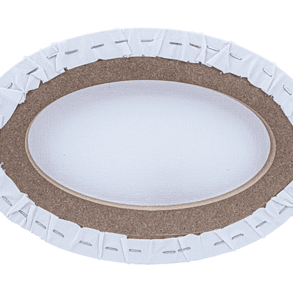 Холст на подрамнике овальный "Сонет", 20х30 см, хлопок, 280 г/м2, среднее зерно - 2
