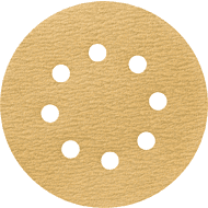 Круг шлифовальный абразивный Krugo Master, 8 отверстий, d125, p.60, 10 штук