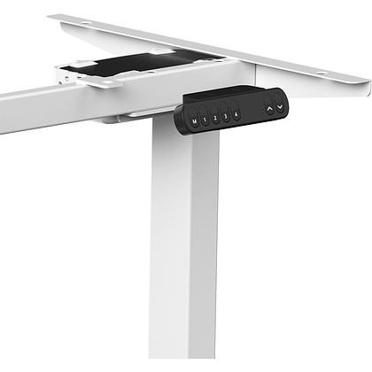 Стол с электроприводом WellDesk Prime 1300x675х18 белый/дуб санта-фе винтаж (9191462+9178196) - 7