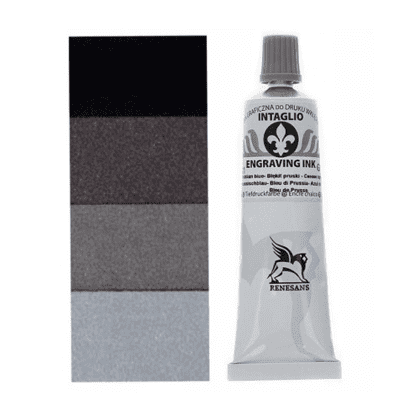 Краски для печати "Intaglio ink", 50 теплый черный, 60 мл - 2