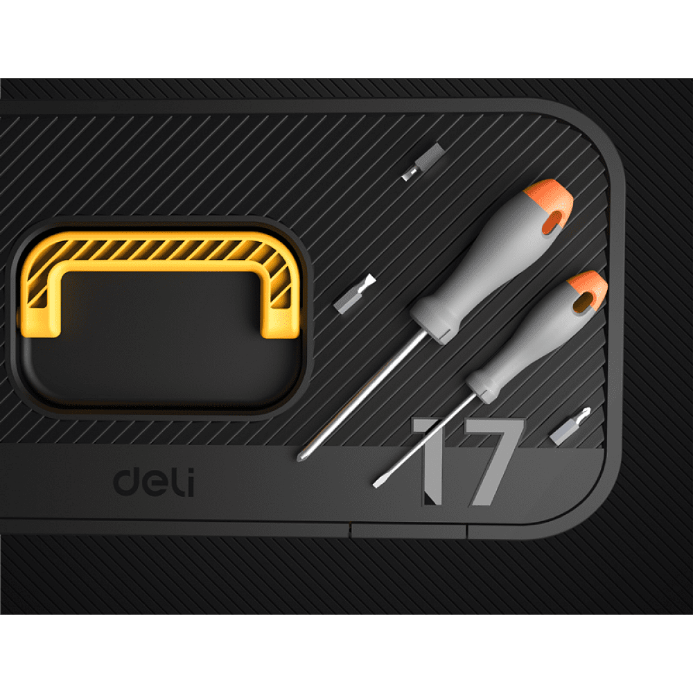 Ящик для инструмента Deli "DL432819", 675х485х428 мм (19"), пластмасса - 4