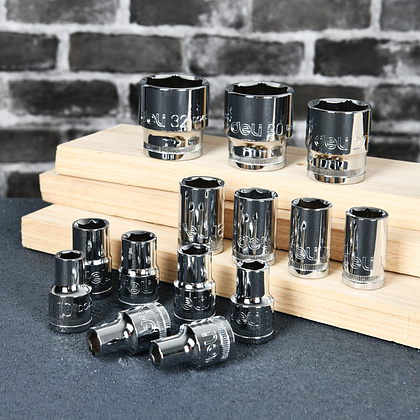 Головка торцевая шестигранная Deli YS EDQ4017 1/2", 17 мм, серебристый - 3