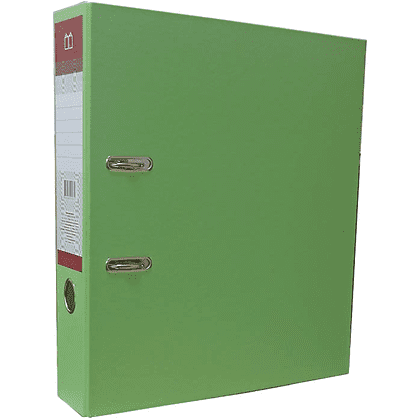 Папка регистратор А4, 70 мм, ПВХ Эко, светло-зеленый