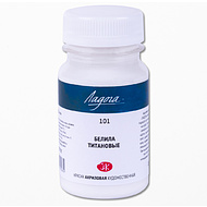 Краски акриловые Ладога, 101 белила титановые, 100 мл., банка