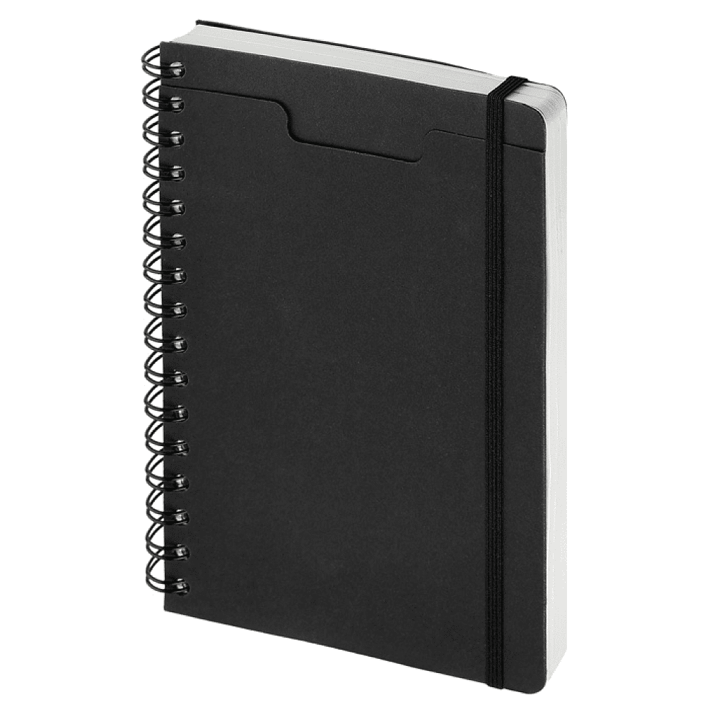 Ежедневник недатированный "Pragmatic", А5, на гребне, черный