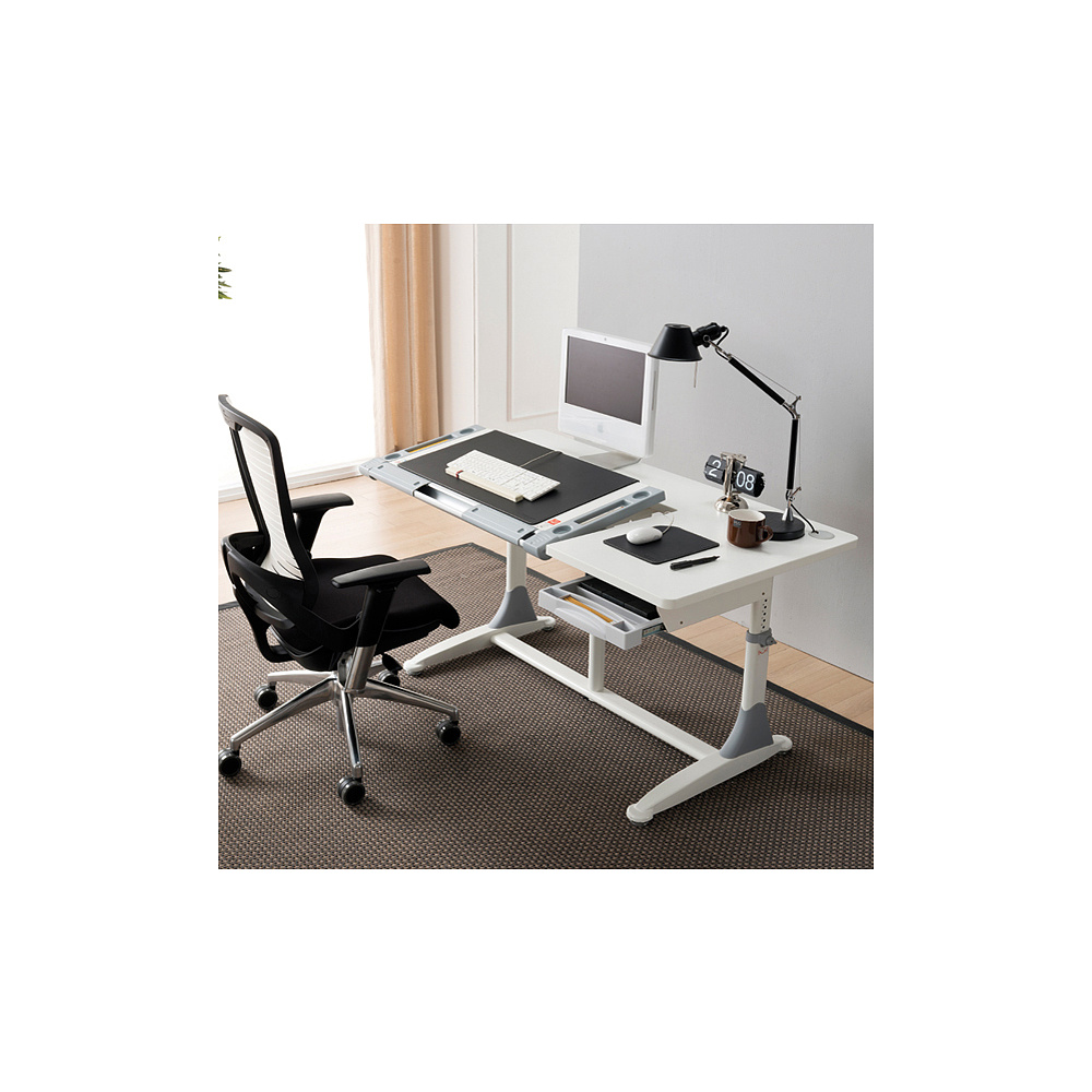 Стол Comf-Pro King Desk, 1400х765х(530-770) мм, белый, зеленый - 6