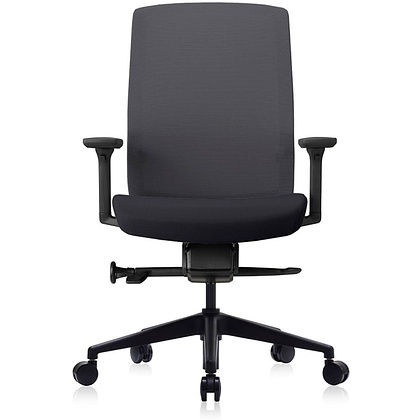 Кресло для руководителя Bestuhl "J1", сетка, ткань, пластик, черный  - 2