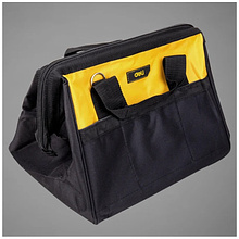 Сумка для инструментов Deli YS EDL-P2, 340х260х300 мм, ткань Oxford, черный, желтый