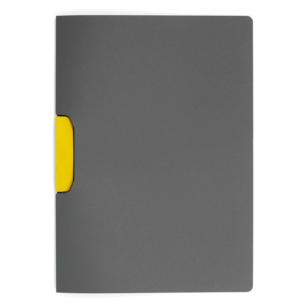 Папка с клипом "Duraswing Color", антрацит, желтый клип