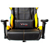  Кресло игровое Бюрократ "Zombie VIKING 5 AERO", экокожа, пластик, черный, желтый - 6
