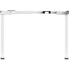 Стол с электроприводом WellDesk Prime 1300x675х18 белый/дуб термо черно-коричневый (9191462+9178193) - 6