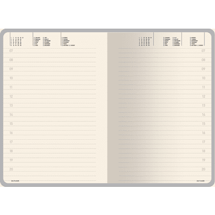 Ежедневник недатированный «Megapolis Slim flex», А5, 256 страниц, серый, срез серый - 7