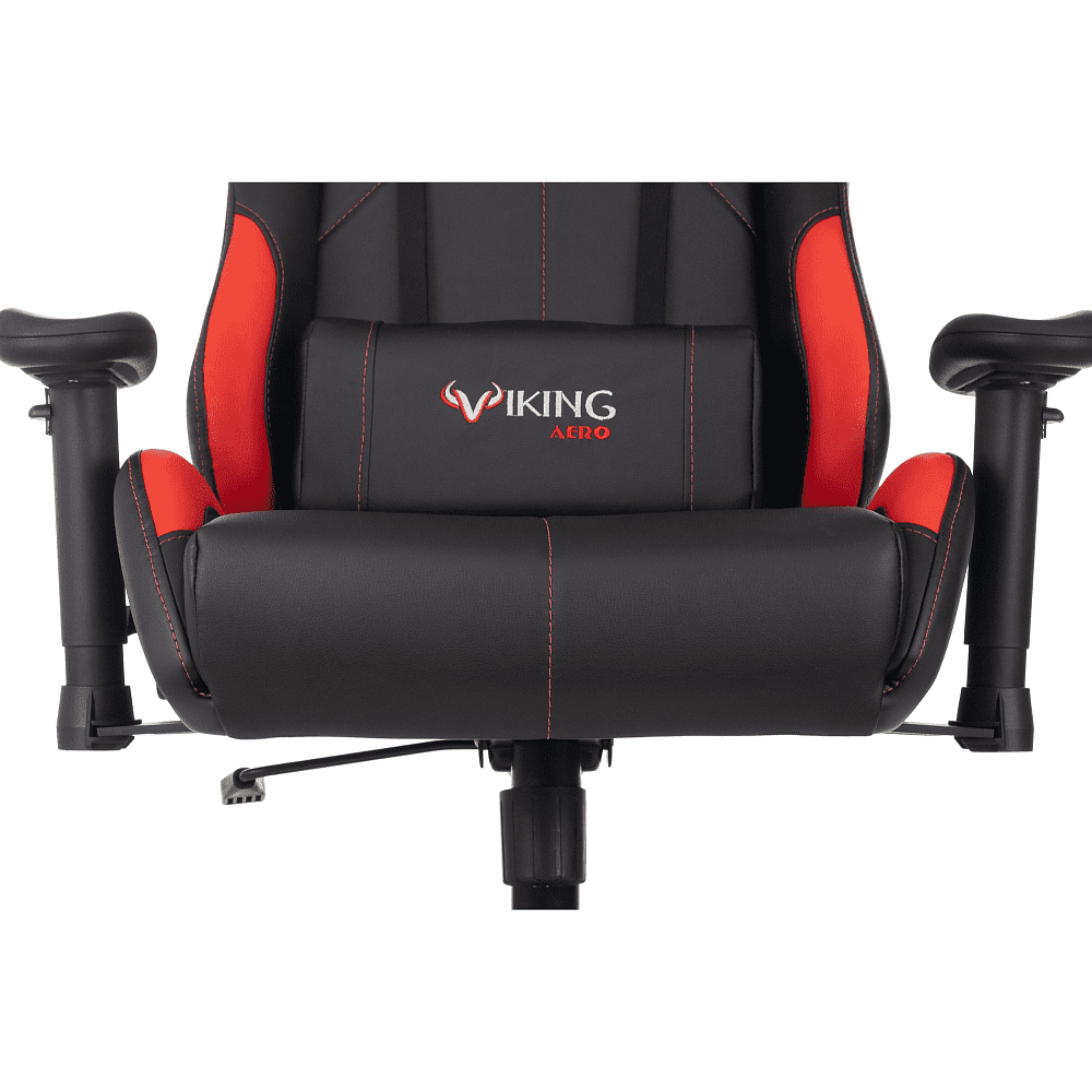 Кресло игровое Бюрократ Zombie VIKING 5 AERO Red Edition экокожа, черный, красный - 9