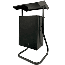 Урна уличная для сбора мусора "№6" с крышкой, 24 л