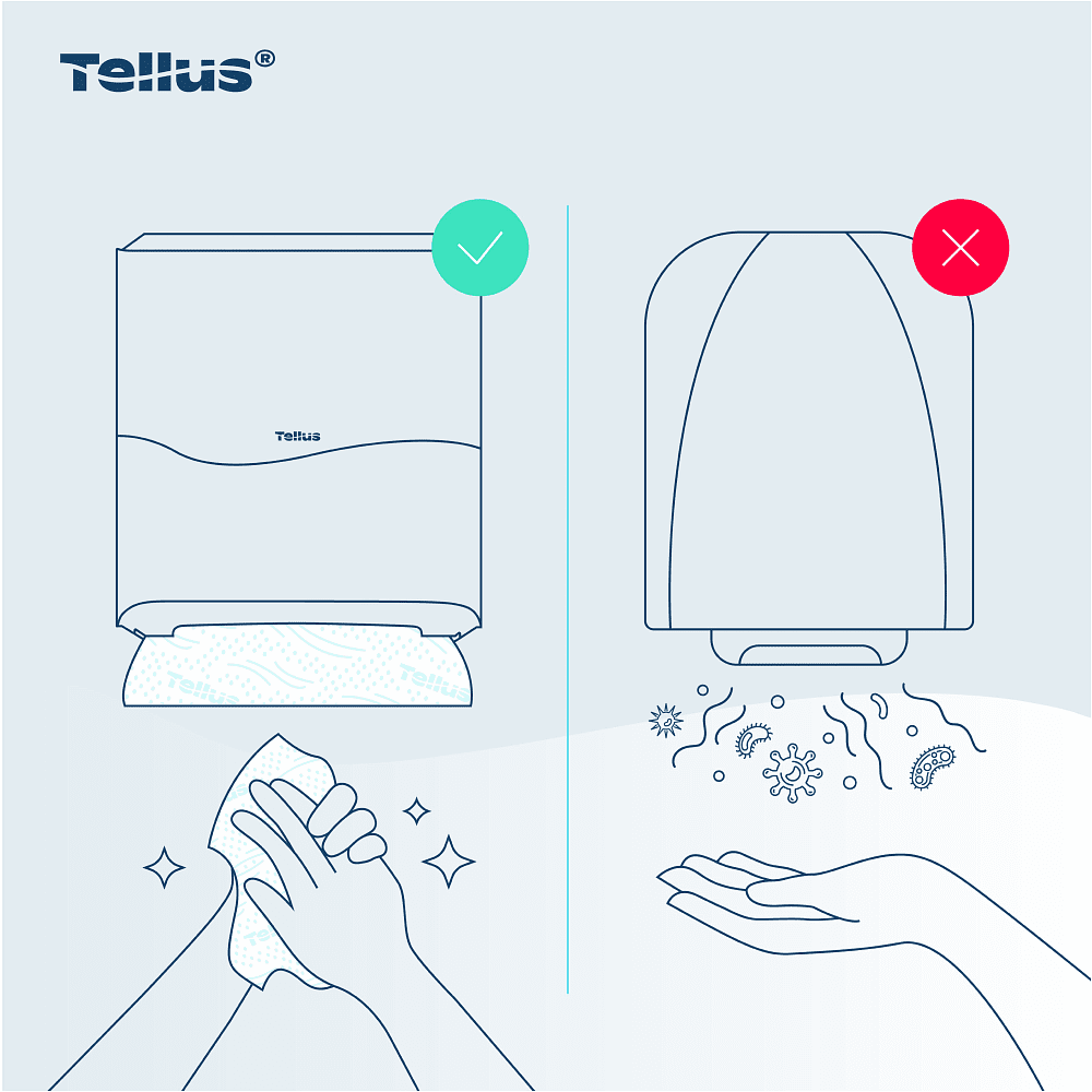 Диспенсер Tellus Matic, для полотенец в рулонах черный, HT1 - 7