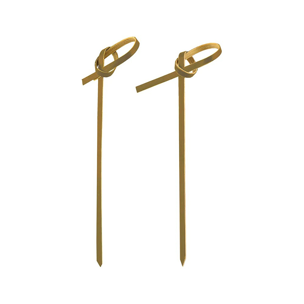 Пика узелок 9 см, бамбук, 100 шт./упак - 2