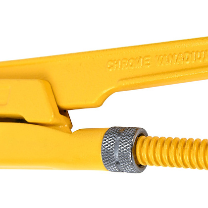 Ключ трубный Deli YS EDL105155 1,5", раскрытие губок, 55 мм, желтый - 5