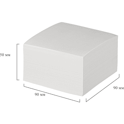 Бумага для заметок "Attache Economy", 90x90x50 мм, белый - 2