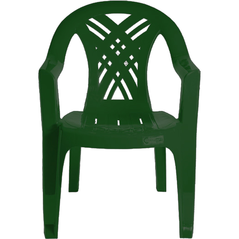 Кресло садовое №6 "Престиж-2", пластик, темно-зеленый - 2