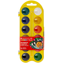 Краски акварельные "Цветик", 12 цветов