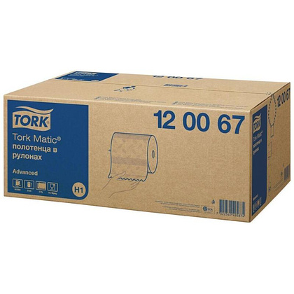 Полотенца бумажные в рулонах "Tork Matic Advanced", H1, 2 слоя, 1 рулон (120067-02) - 4