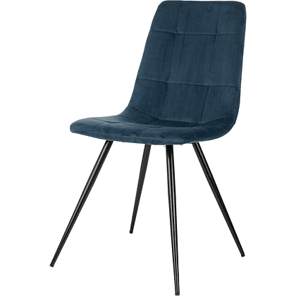 Стул Бюрократ "CH-K1_4", ткань, синий, металл, комплект 4 штуки - 4