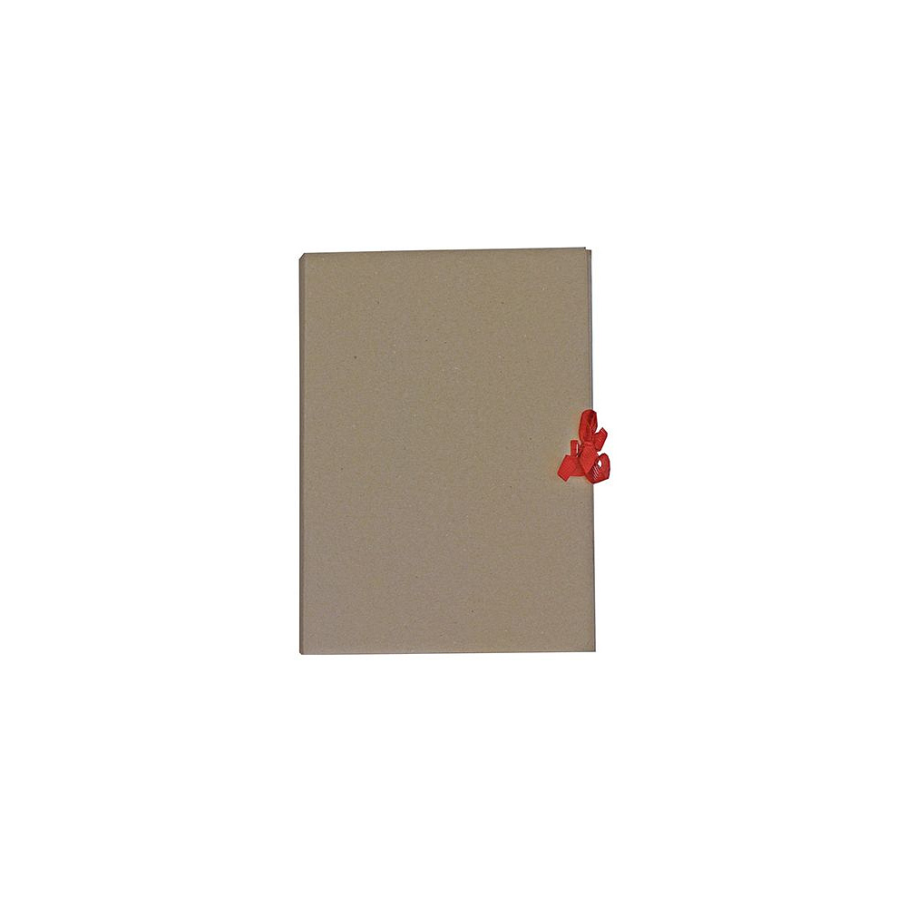 Папка-скоросшиватель с завязками, 50 мм, 4 завязки, крафт - 2