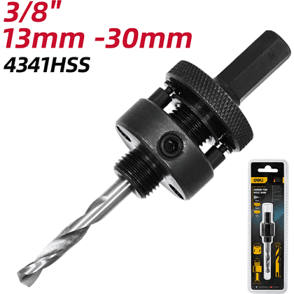 Адаптер для коронок Deli YS EDH-SKZ001-E1, с центрирующим сверлом,13-30 мм - 6